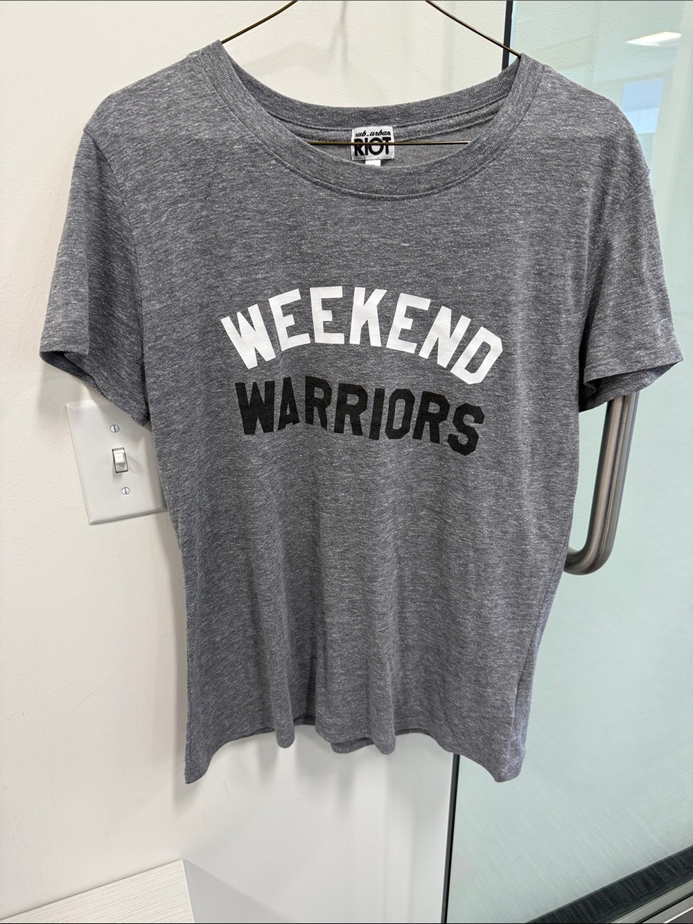 Suburban RiotWeekend Warriors Grey women’s Graphic Tee